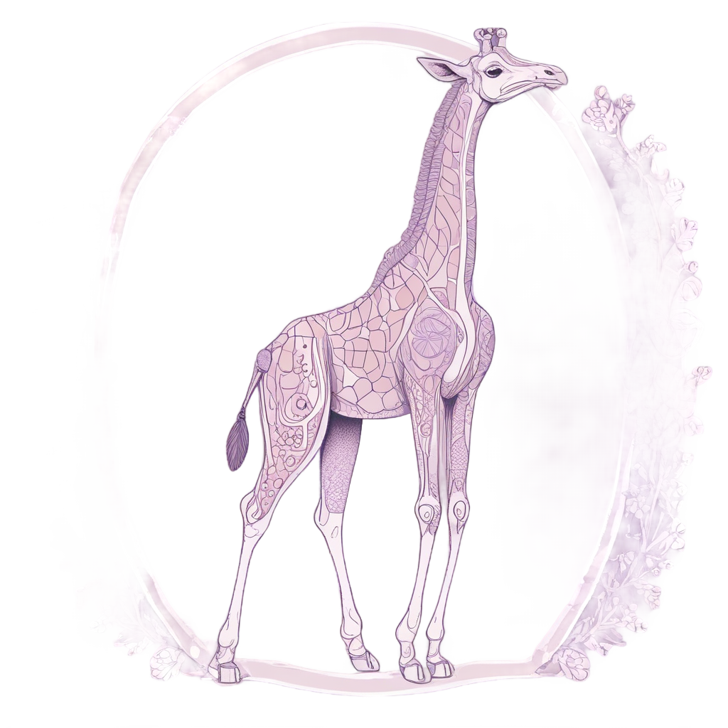 Ballerina Giraffe Pirouette — safari nursery stickers