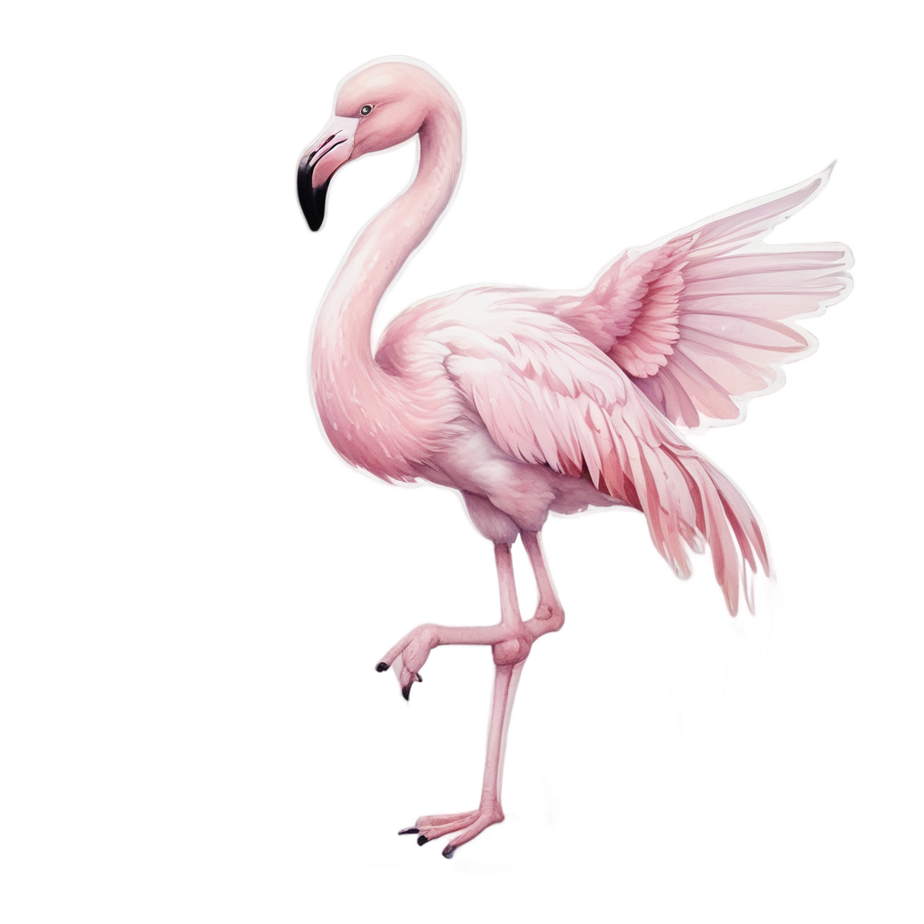 Ballet Flamingo Dancer — animals & pets stickers