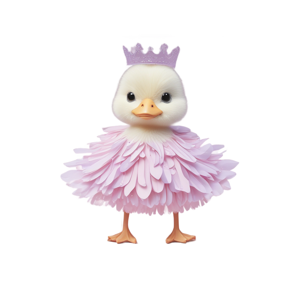 Ballet Tutu Duckling — farm nursery stickers