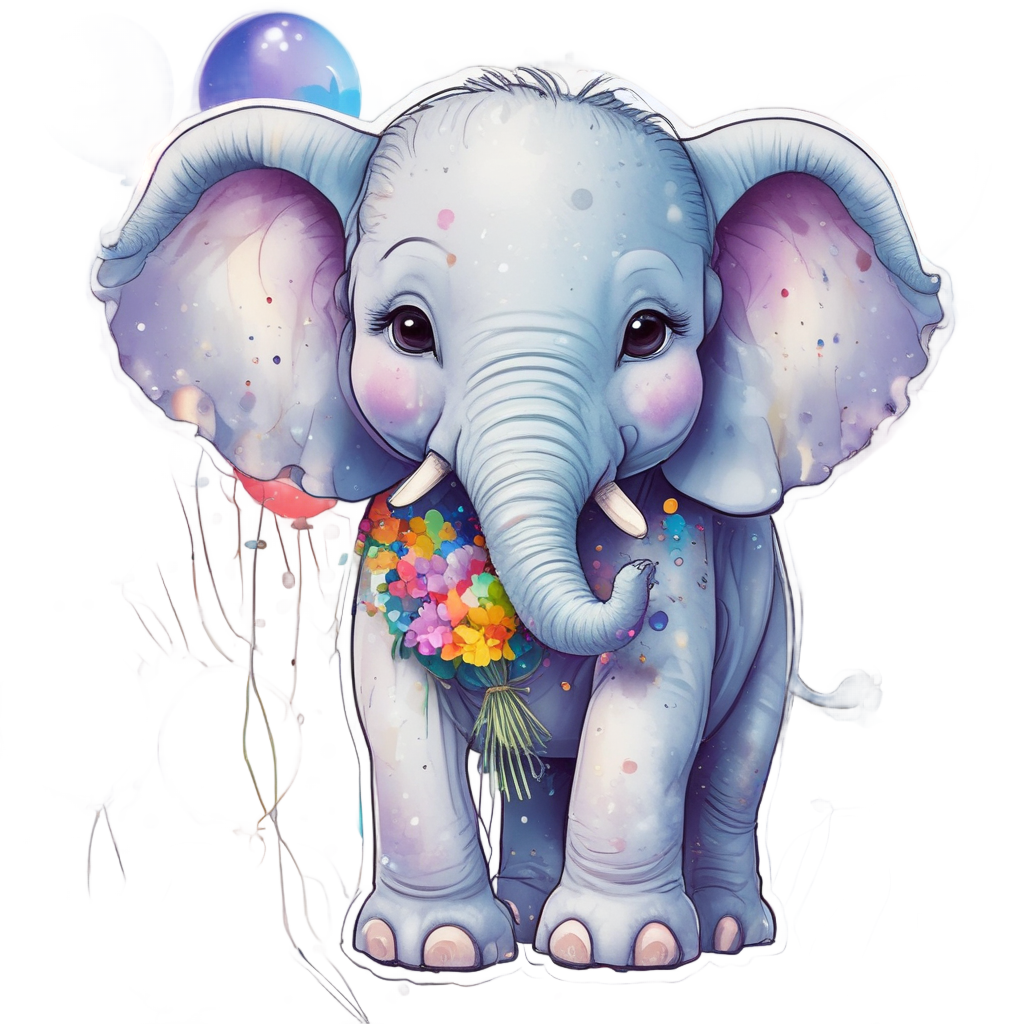 Balloon Bouquet Float — safari nursery stickers