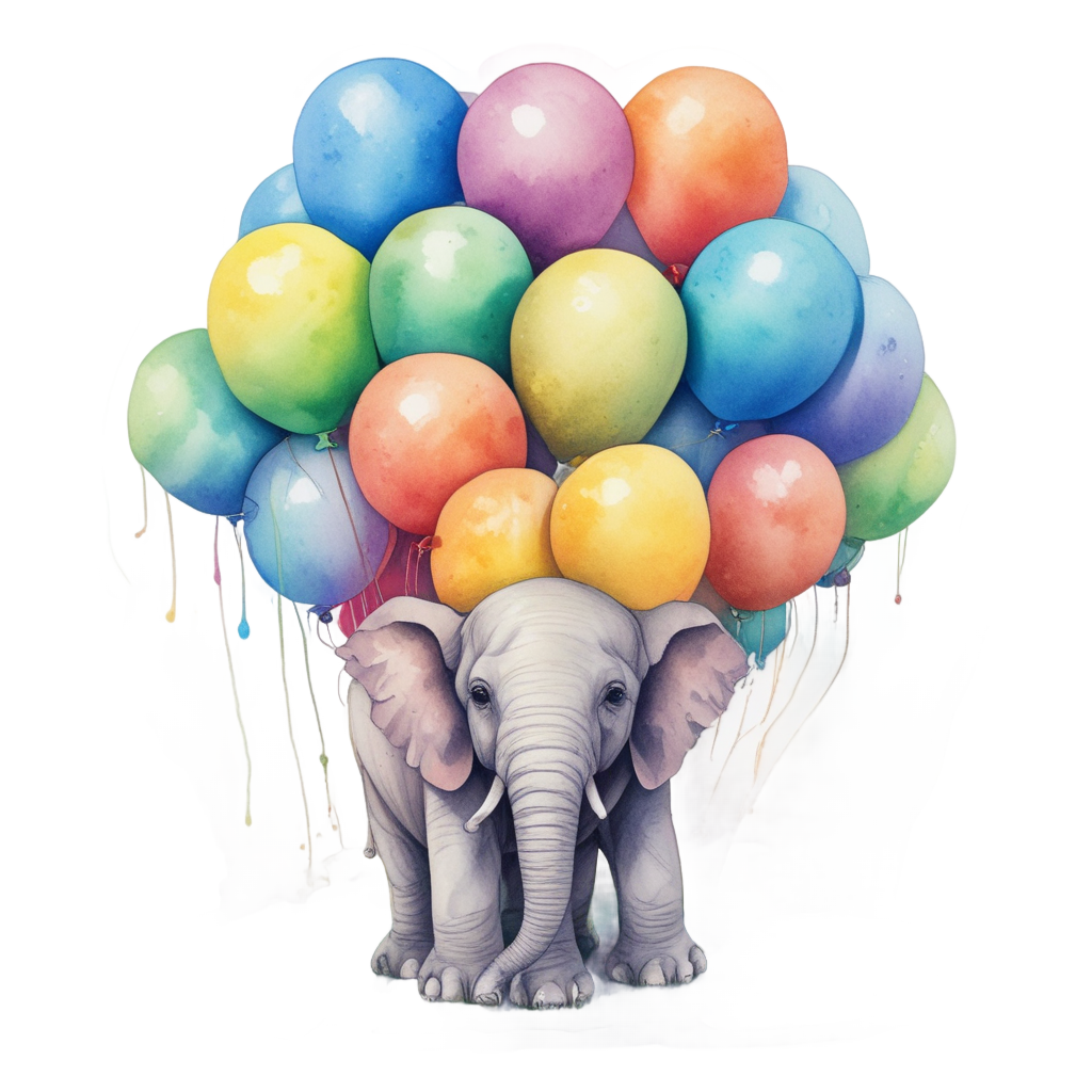 Balloon Bright — safari nursery stickers