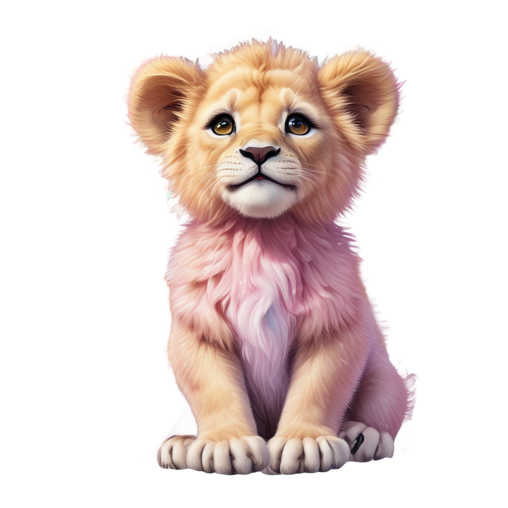 Balloon Floating Cub — safari nursery stickers