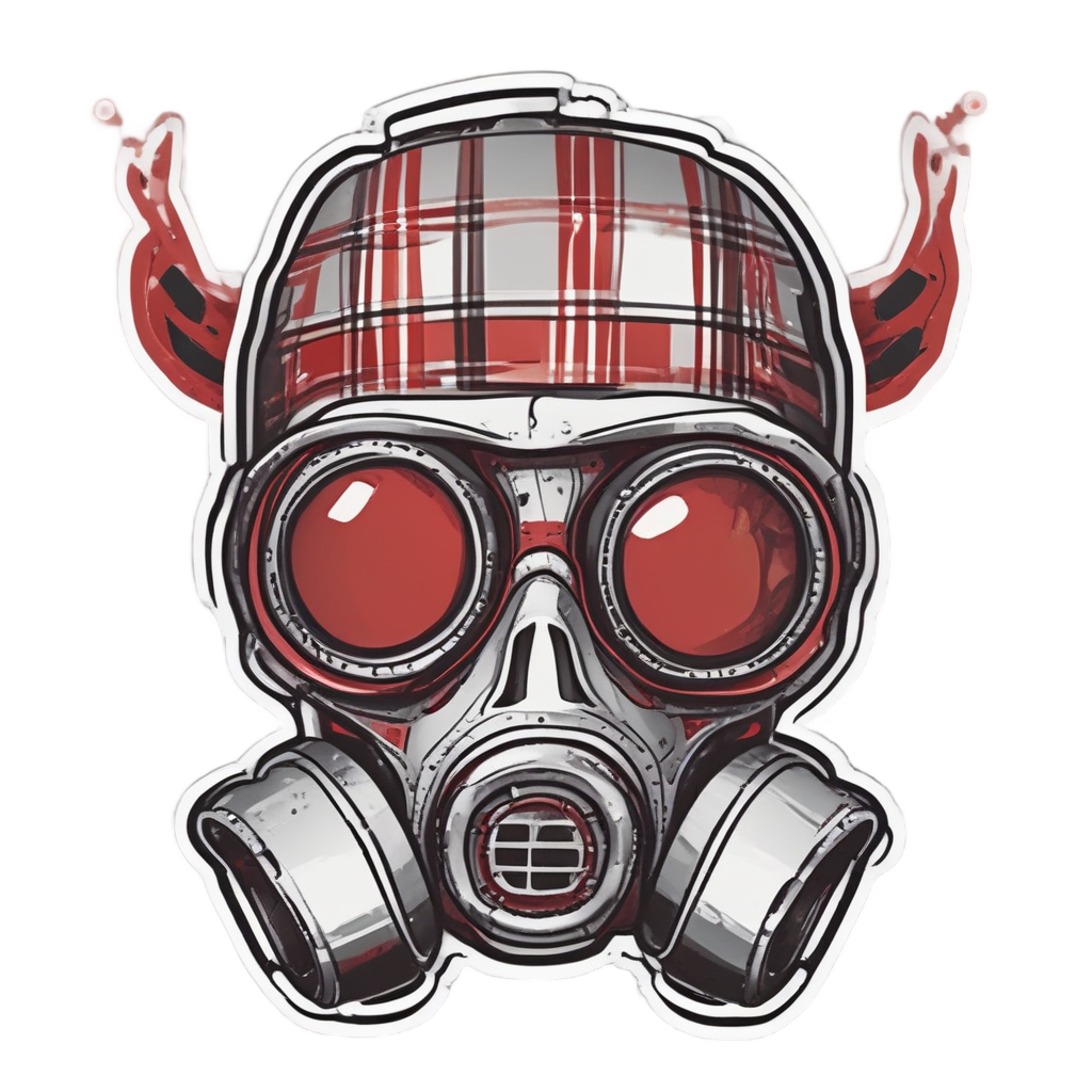 Bandana Mask Skull — gas mask stickers