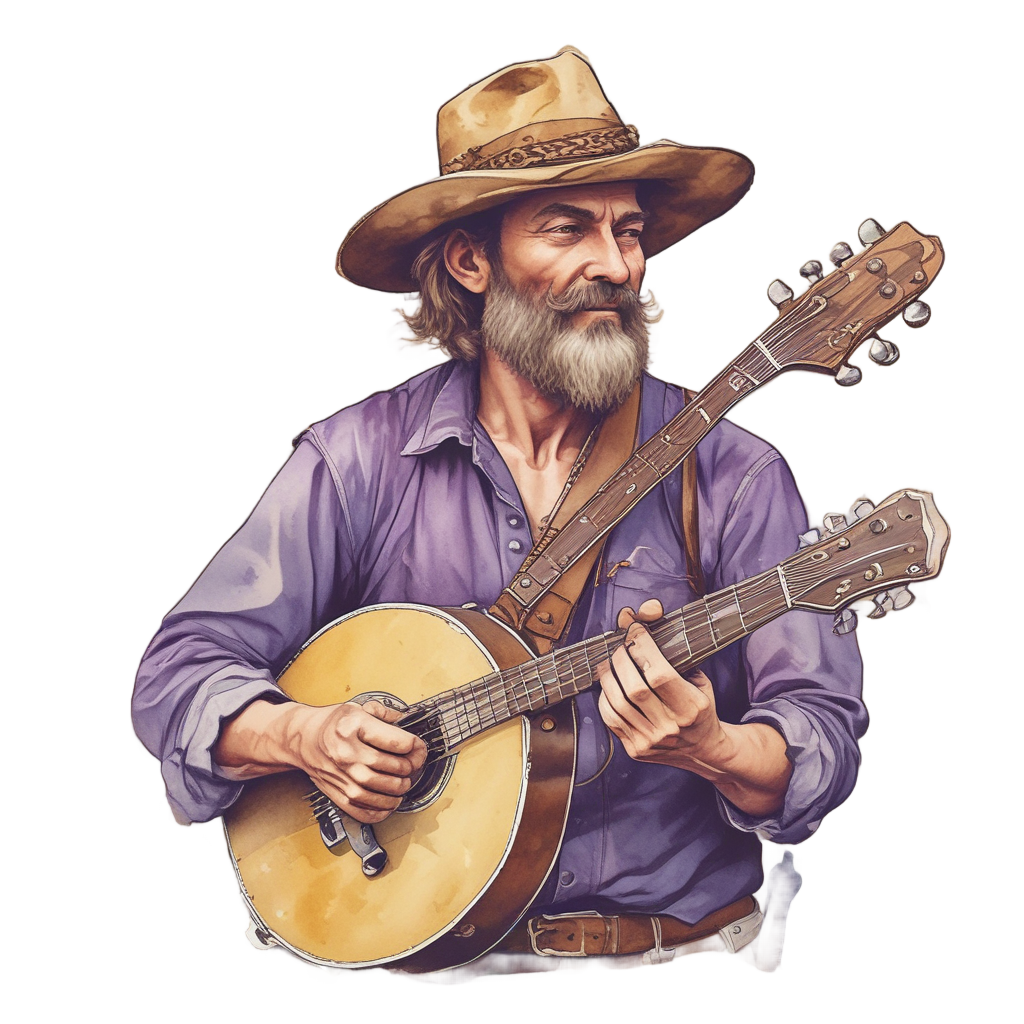 Banjo String of Thorns — barbed wire stickers
