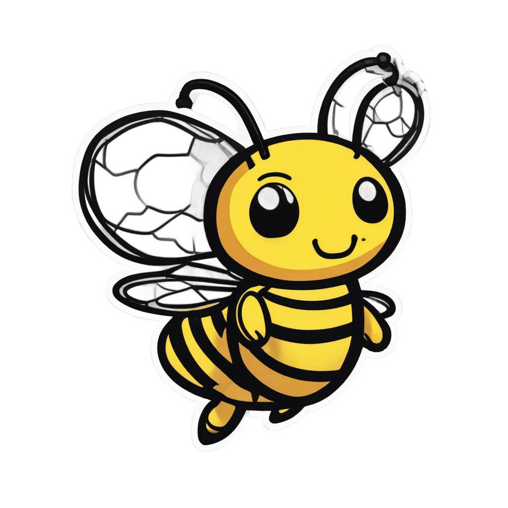 Barbed Bumble Bee — barbed wire stickers