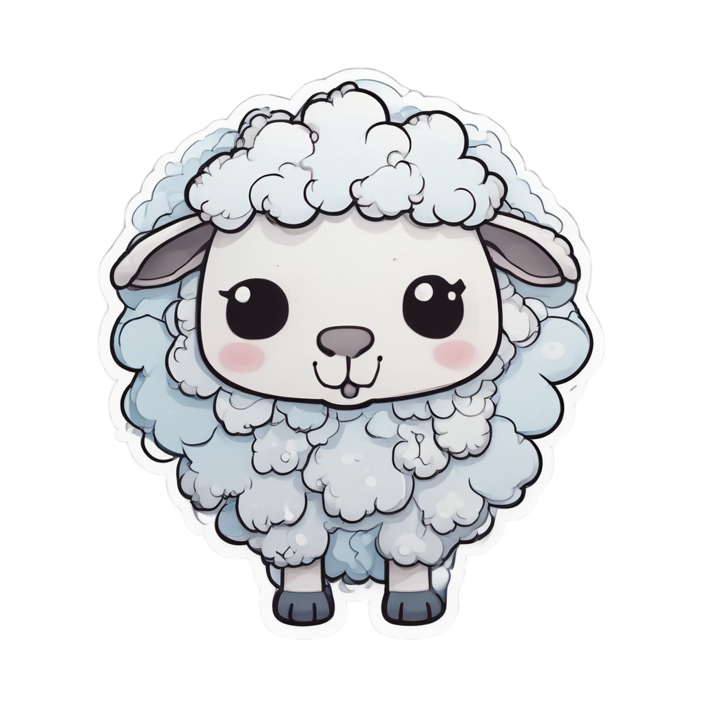 Barbed Cloud Sheep — barbed wire stickers