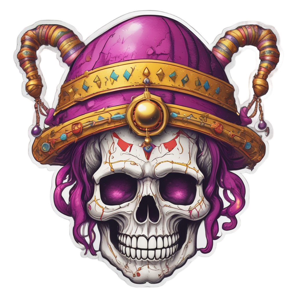 Barbed Crown Jester — barbed wire stickers