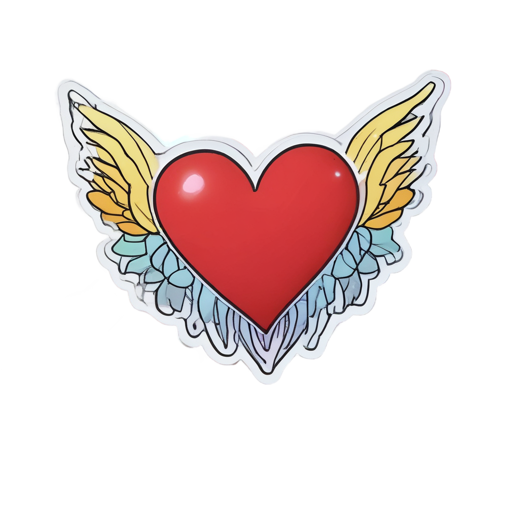 Barbed Floating Heart — barbed wire stickers