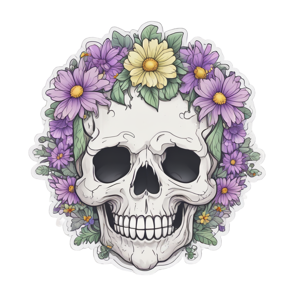 Barbed Flower Crown — barbed wire stickers