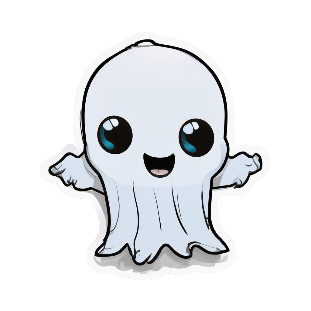 Barbed Ghostie — barbed wire stickers