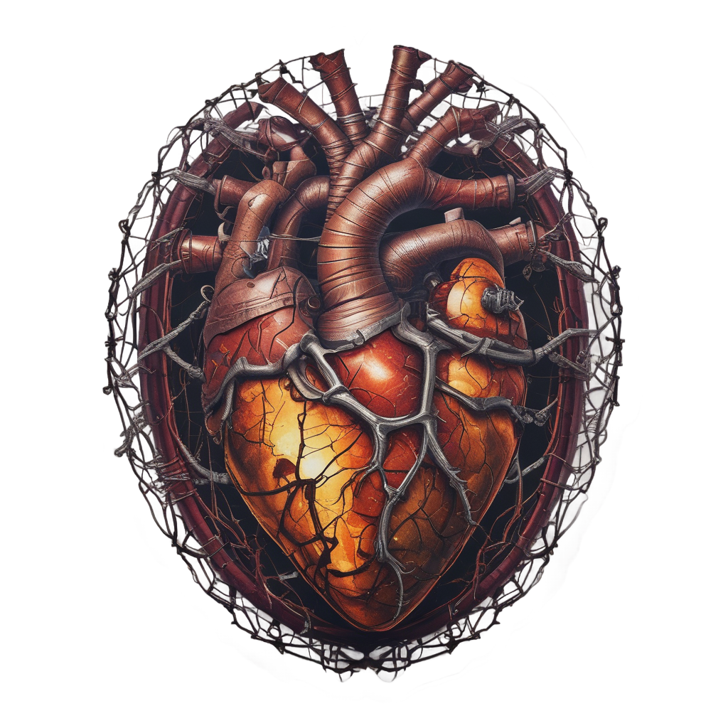 Barbed Heart Throb — barbed wire stickers