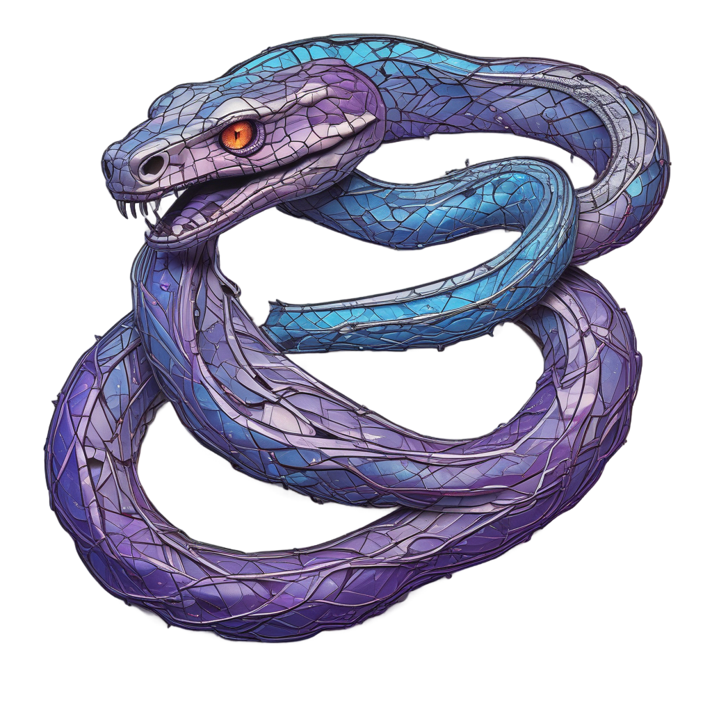 Barbed Serpent Coil — barbed wire stickers