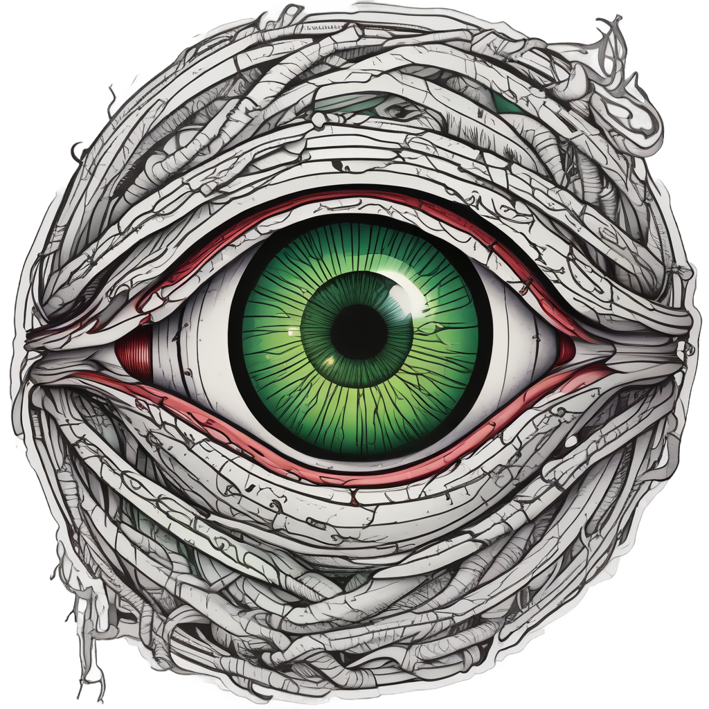 Barbed Serpent Eye — barbed wire stickers