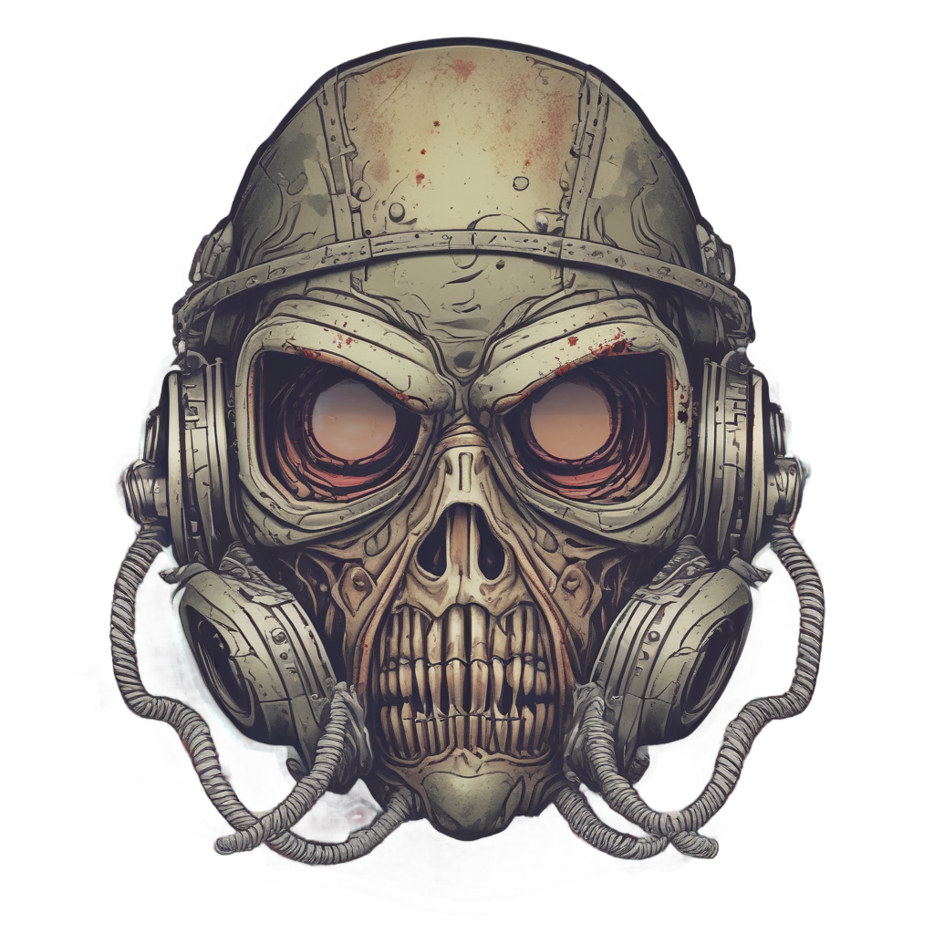 Barbed Wire Breather — gas mask stickers