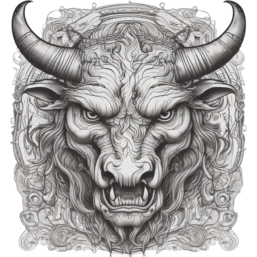 Barbed Wire Bull — barbed wire stickers