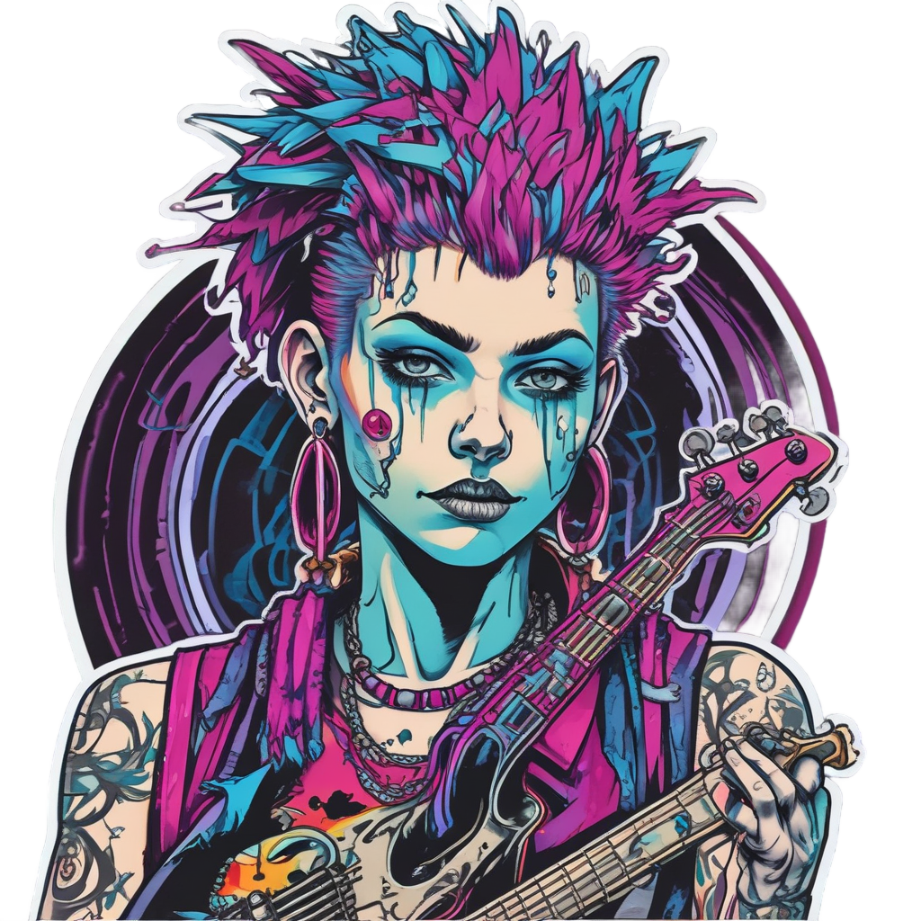 Barbed Wire Neon Punk — barbed wire stickers