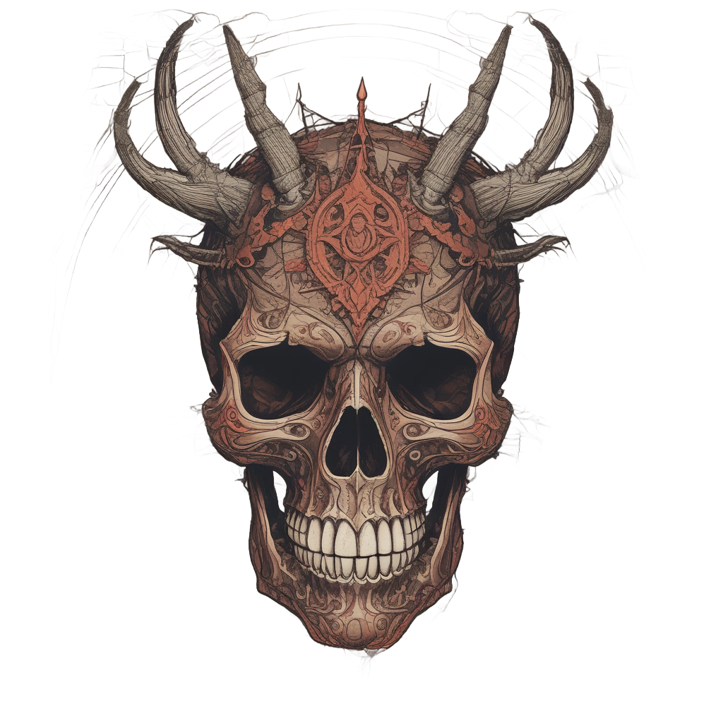 Barbed Wreath Skull — gothic stickers