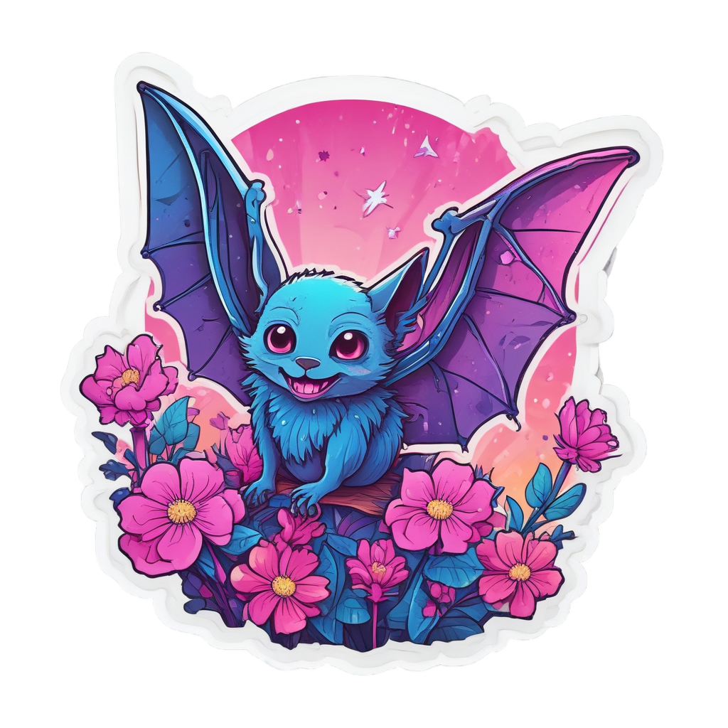 Bat Flower Fairy — creepy-cute stickers