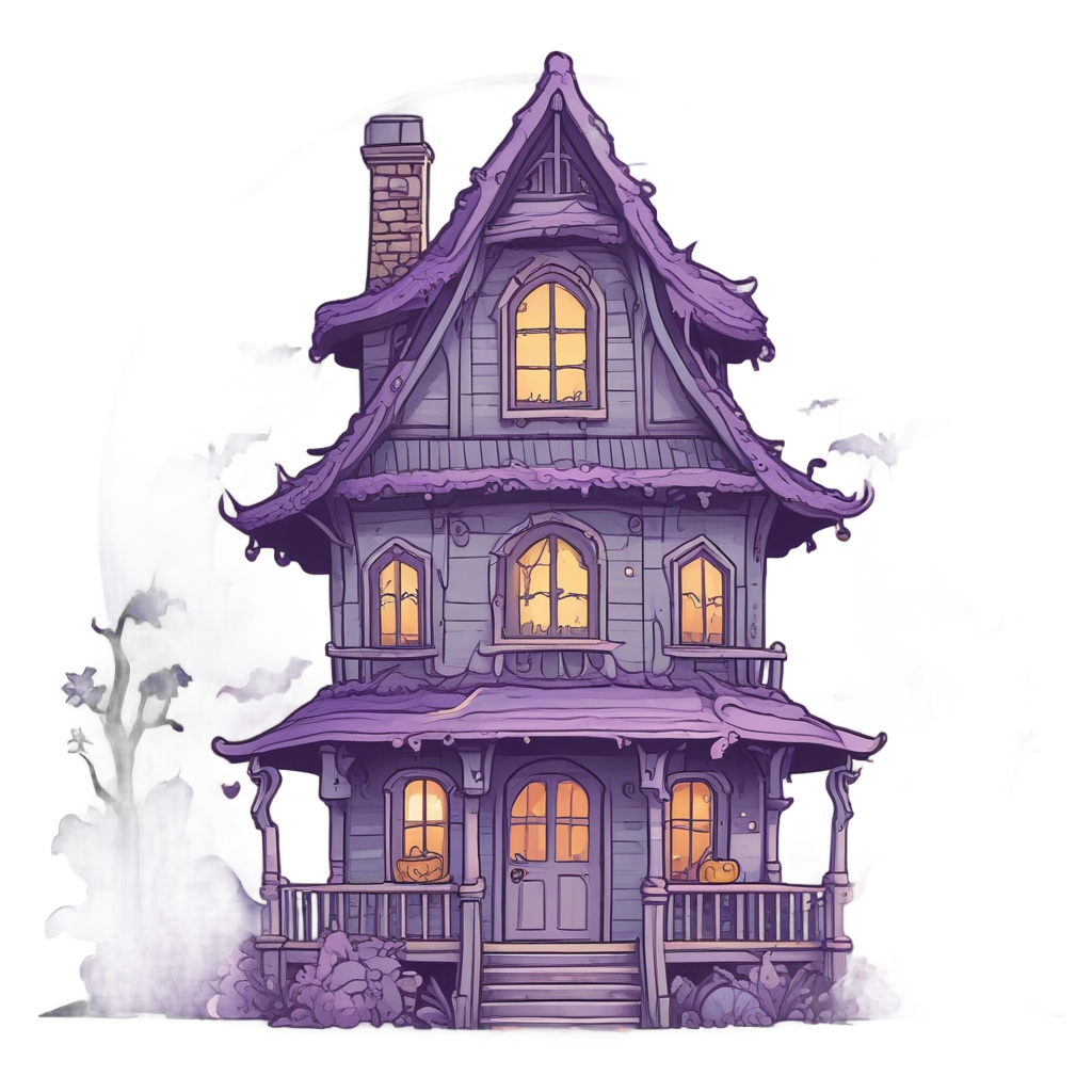 Bat Hanging Cabin — slasher vibe stickers