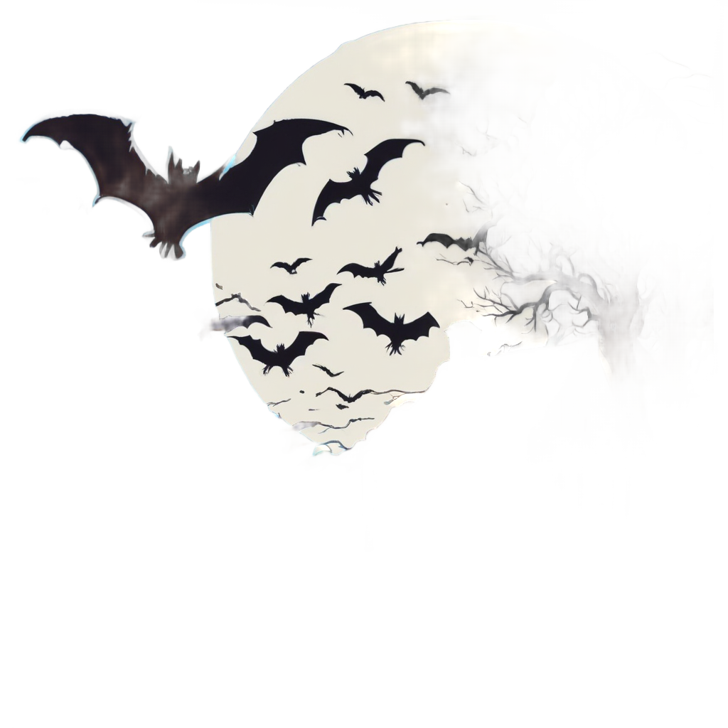Bat Swarm Cabin — slasher vibe stickers