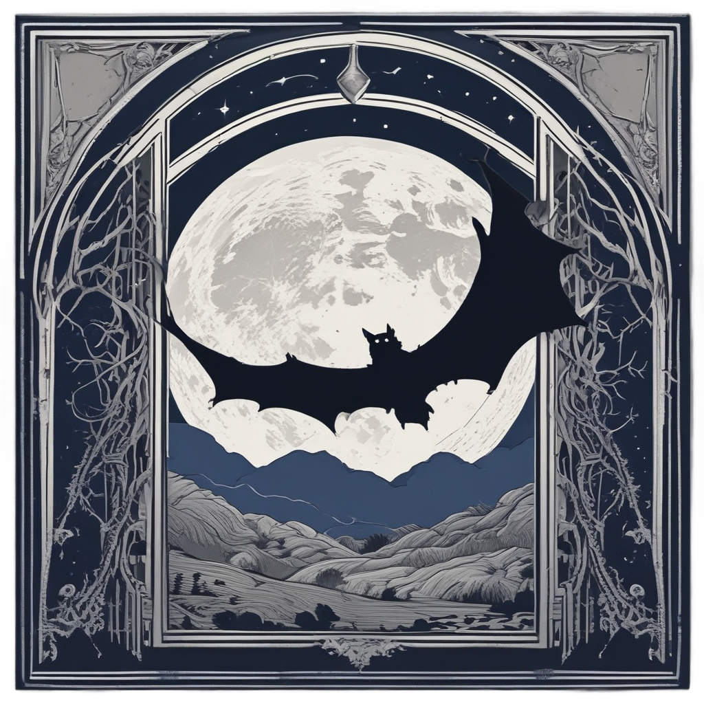 Bat Swarm Exit — slasher vibe stickers