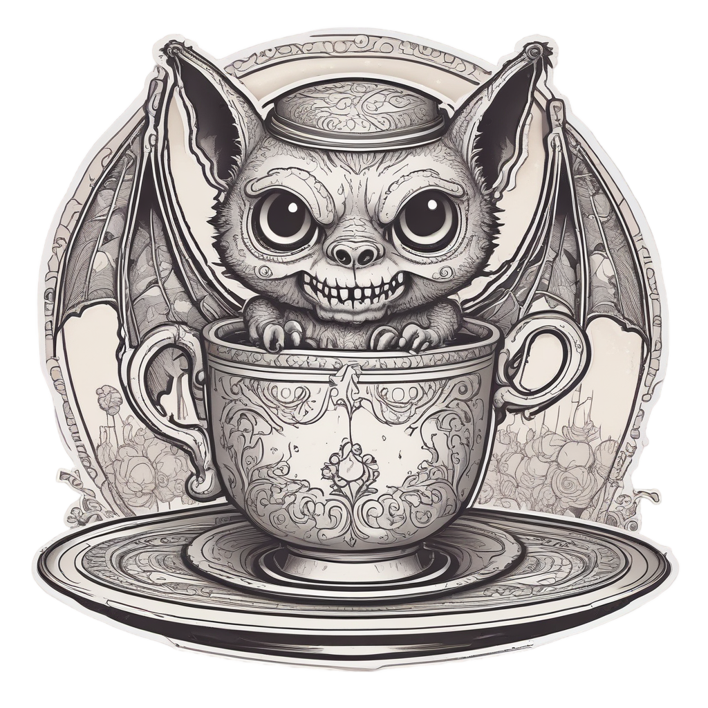 Bat Teatime — creepy-cute stickers