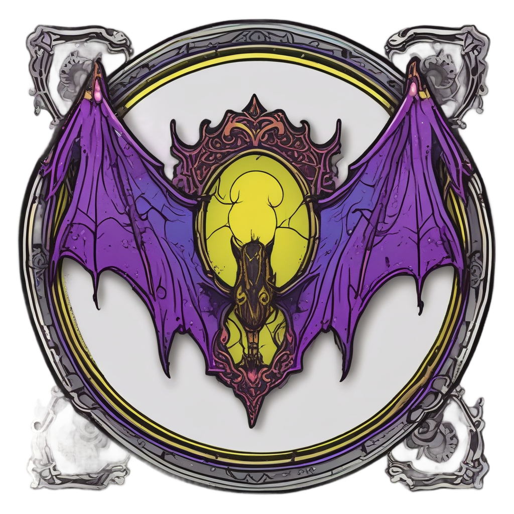 Bat Wing Mirrors — victorian gothic stickers