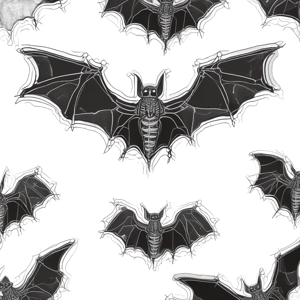 Bat Wing Serrated — gothic stickers