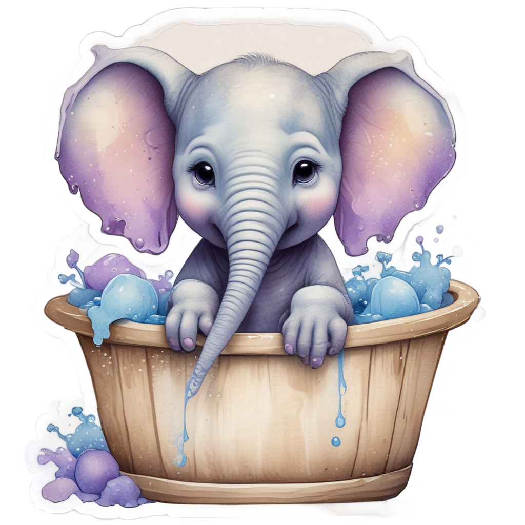 Bath Time Bliss — safari nursery stickers