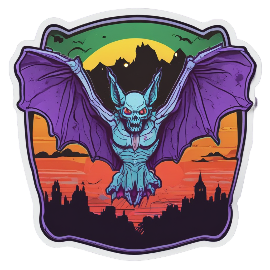 Batwing Neon Specter — b-movie stickers