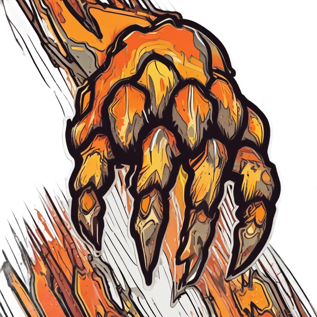 Bear Claw Camo Stripe — camo stickers