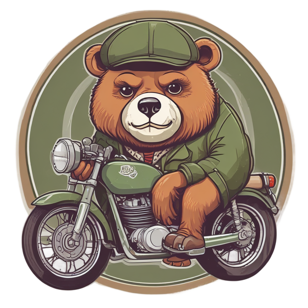 Bear Clubman Racer — motorcycles stickers