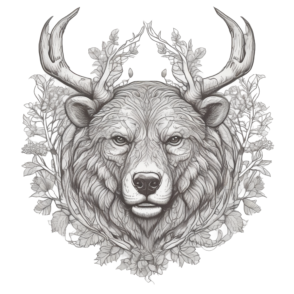 Bear Guardian Oak — outdoorsman stickers