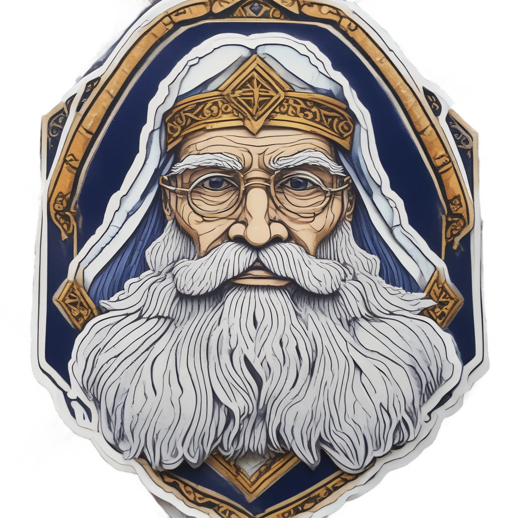 Bearded Scholar Warning — warning signage stickers