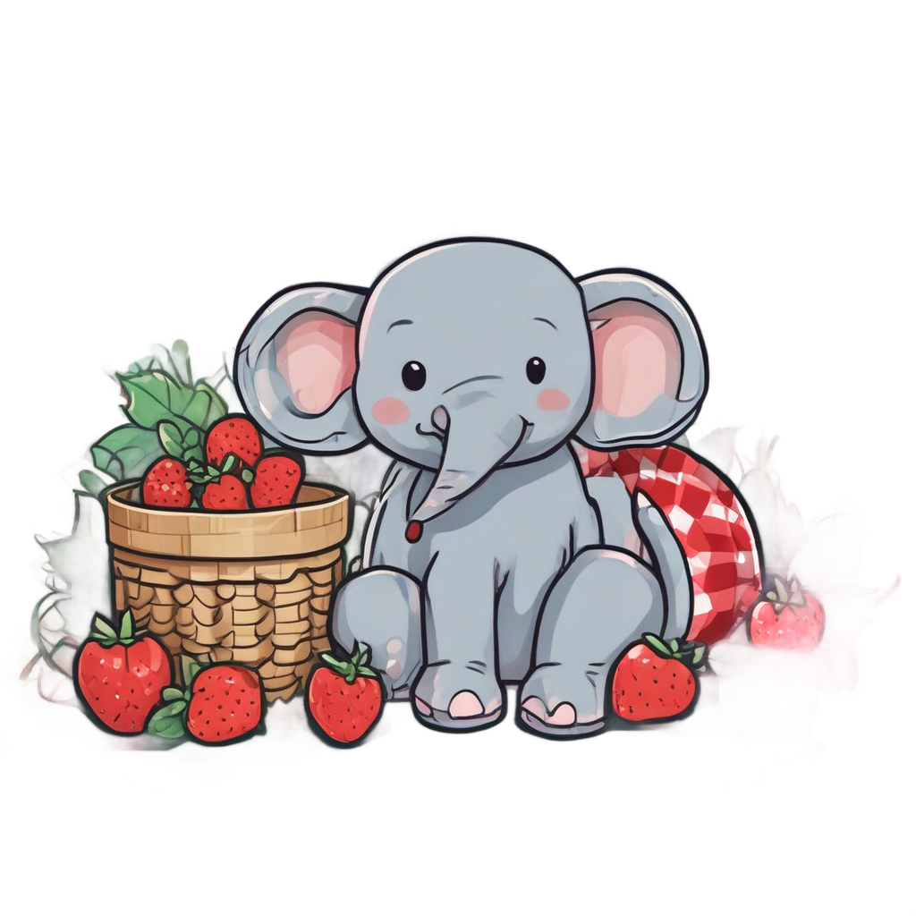 Berry Basket Picnic — safari nursery stickers