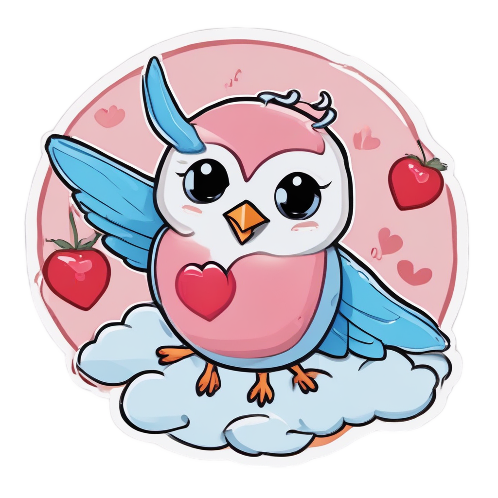 Berry Belly Swallow — american traditional stickers