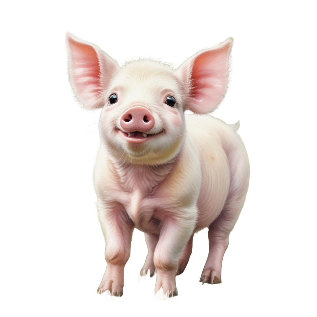 Berry Blossom Piglet — farm nursery stickers
