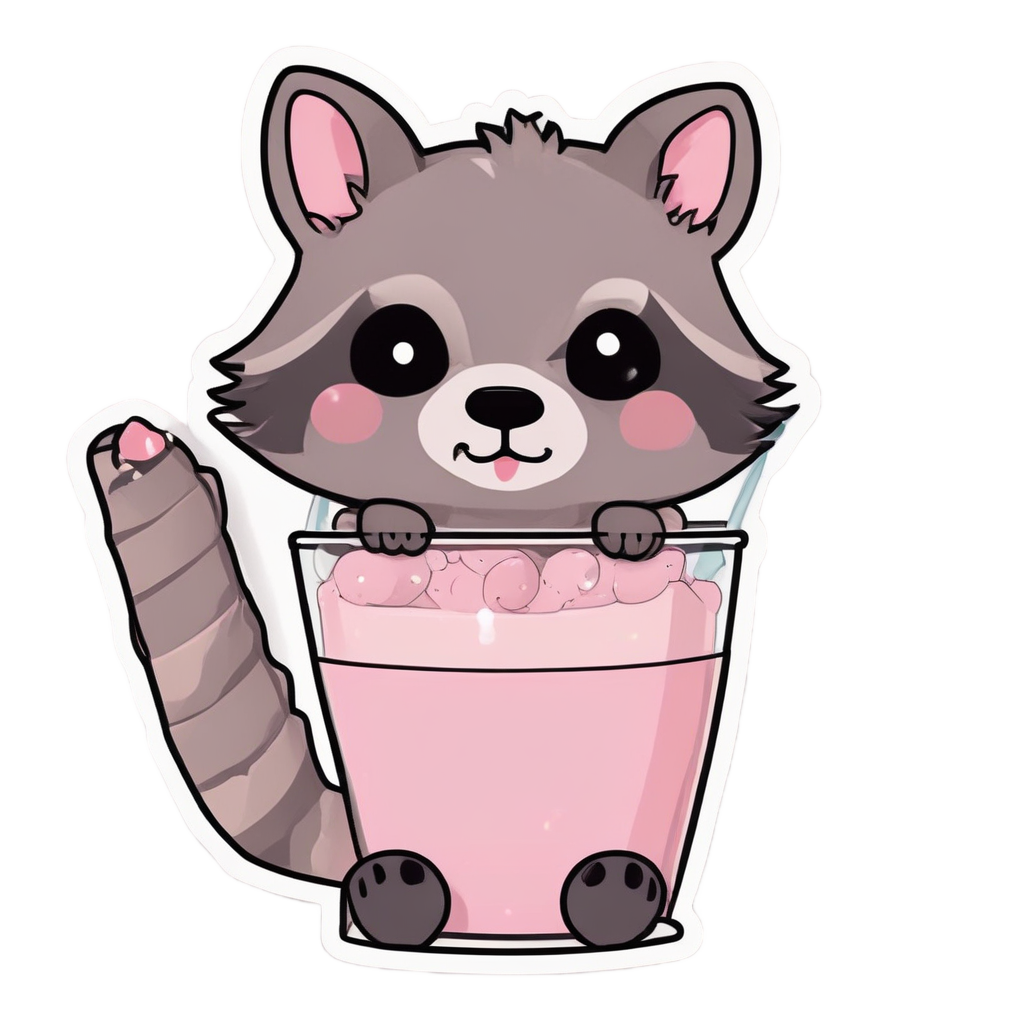 Berry Bubble Tea — animals & pets stickers