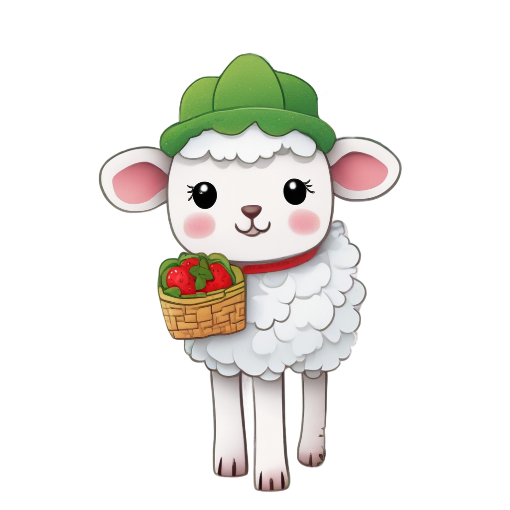 Berry Picking Cutie — farm nursery stickers