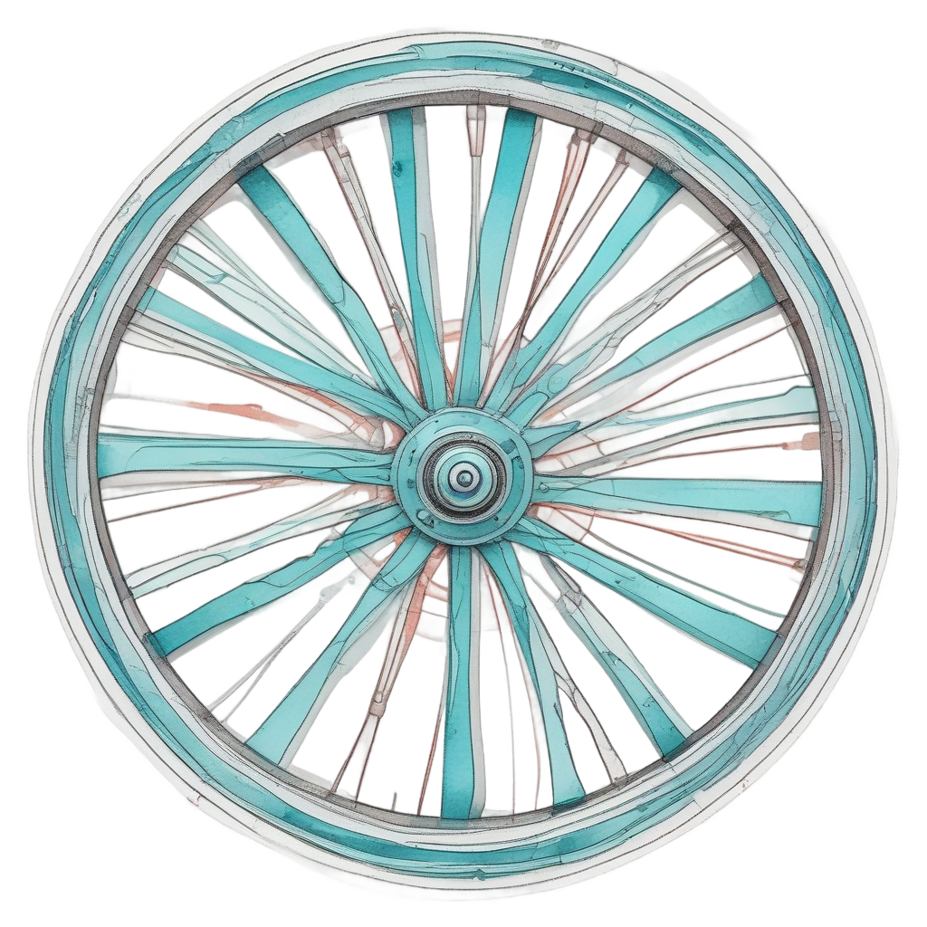 Bicycle Track Spoke — open road stickers