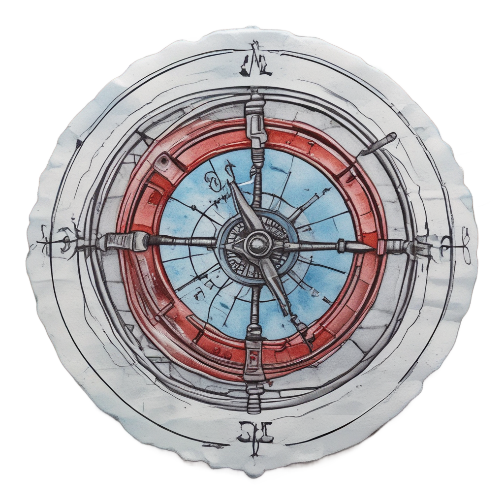 Bicycle Trail Compass — open road stickers