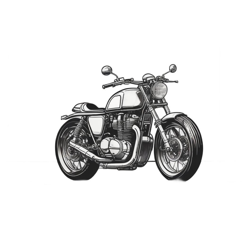 Bike with Racing Stripes — motorcycles stickers