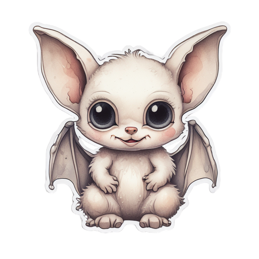 Binky Bat Baby — creepy-cute stickers