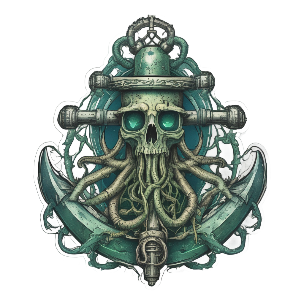 Biohazard Anchor and Tentacles — biohazard stickers