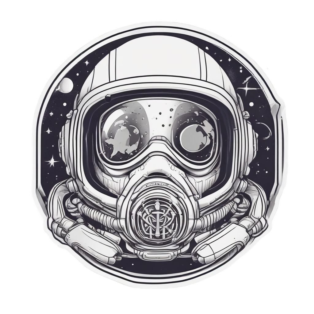 Biohazard Astronaut Floating — biohazard stickers