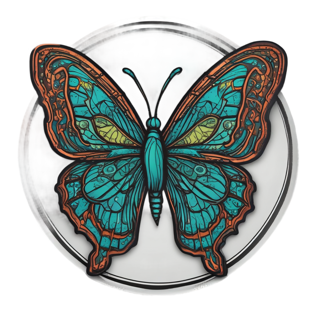 Biohazard Butterfly — biohazard stickers