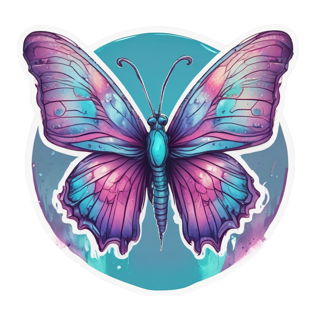 Biohazard Butterfly Wings — biohazard stickers