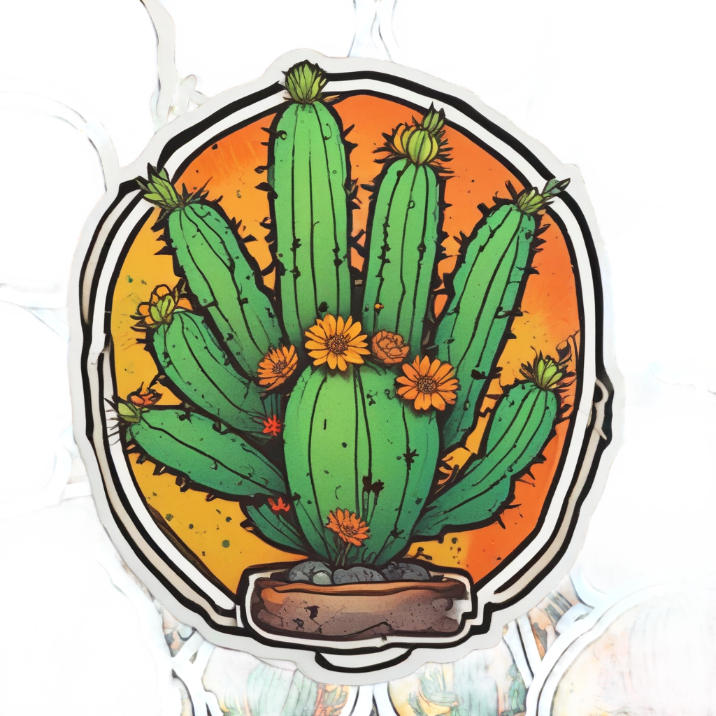 Biohazard Cactus Bloom — biohazard stickers
