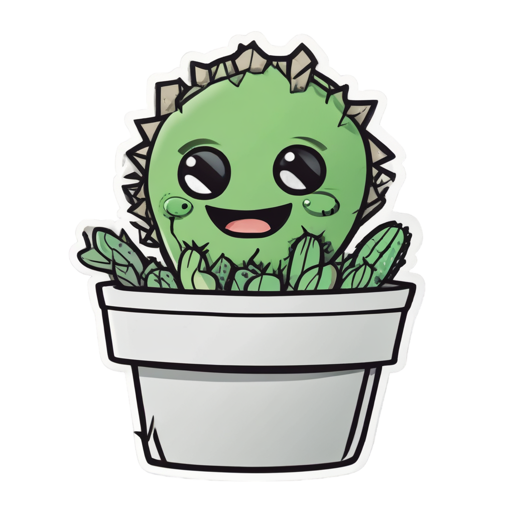 Biohazard Cactus Bloom — biohazard stickers