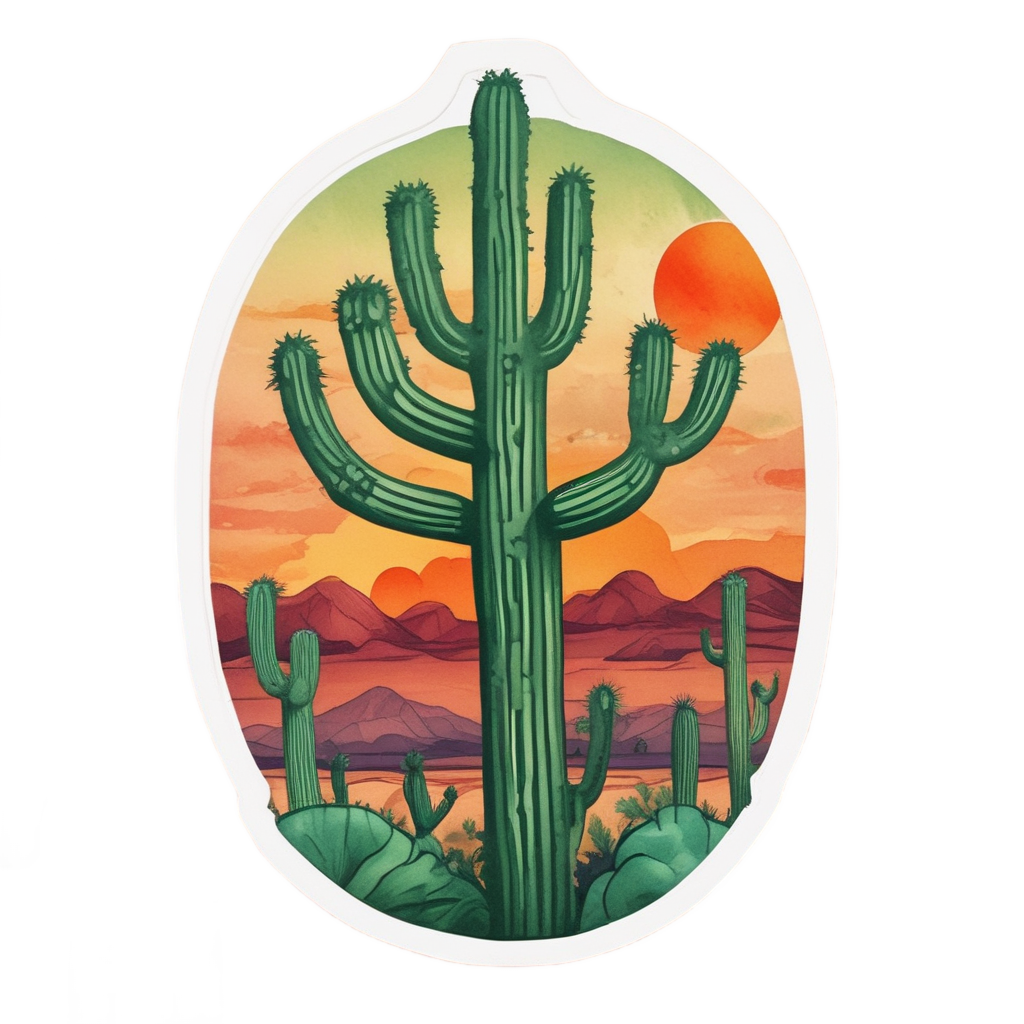 Biohazard Cactus Desert — biohazard stickers